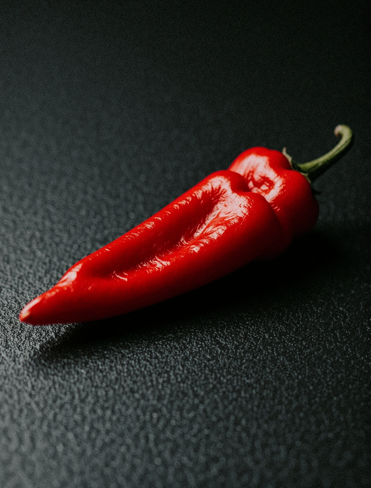 Textured red pepper representing nutritional focus
